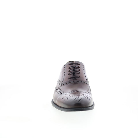 Studio Belvedere Samuel Mens Brown Leather Oxfords Wingtip & Brogue Shoes