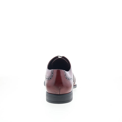 Studio Belvedere Samuel Mens Burgundy Leather Oxfords Wingtip & Brogue Shoes