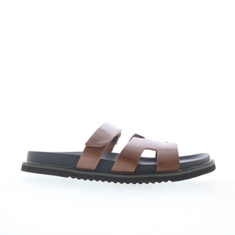 Steve Madden Sandun Mens Brown Synthetic Strap Slides Sandals Shoes