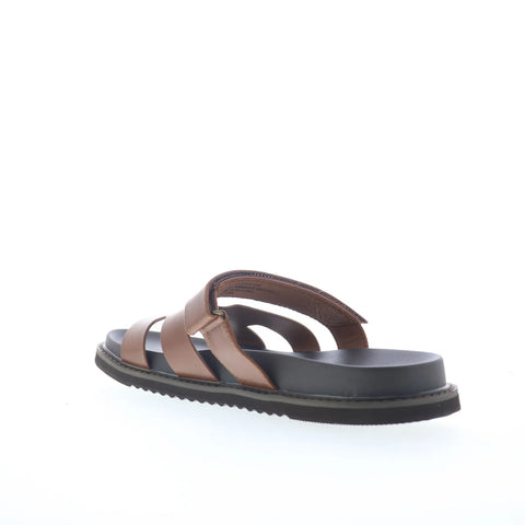 Steve Madden Sandun Mens Brown Synthetic Strap Slides Sandals Shoes