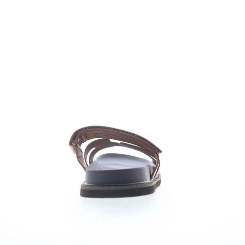 Steve Madden Sandun Mens Brown Synthetic Strap Slides Sandals Shoes