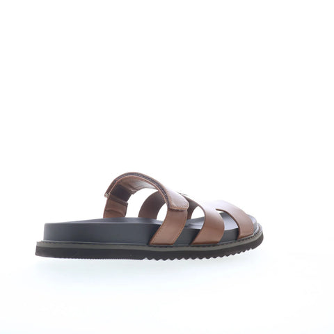 Steve Madden Sandun Mens Brown Synthetic Strap Slides Sandals Shoes