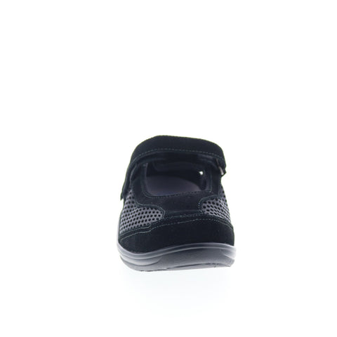 Orthofeet Sanibel SANIBEL Womens Black Extra Extra Wide 6E Mary Jane Flats Shoes