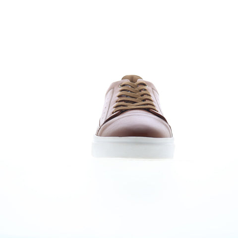 Studio Belvedere Santini Mens Brown Leather Lace Up Lifestyle Sneakers Shoes