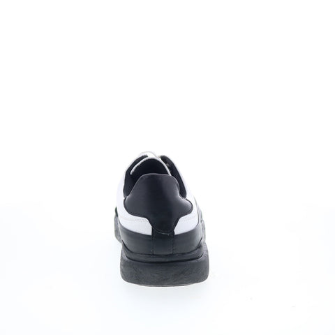 Studio Belvedere Santini Mens White Leather Lace Up Lifestyle Sneakers Shoes