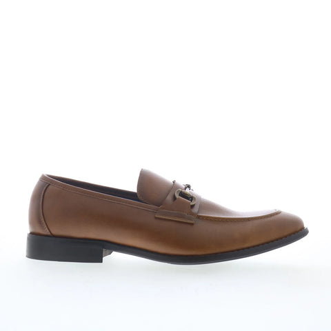 Steve Madden Satch Mens Brown Leather Loafers & Slip Ons Casual Shoes