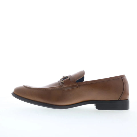Steve Madden Satch Mens Brown Leather Loafers & Slip Ons Casual Shoes