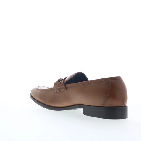 Steve Madden Satch Mens Brown Leather Loafers & Slip Ons Casual Shoes