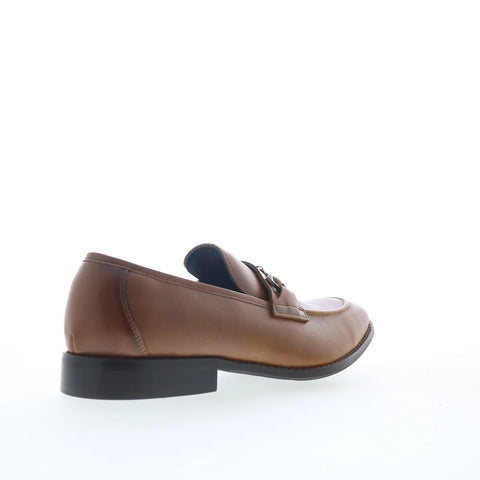 Steve Madden Satch Mens Brown Leather Loafers & Slip Ons Casual Shoes