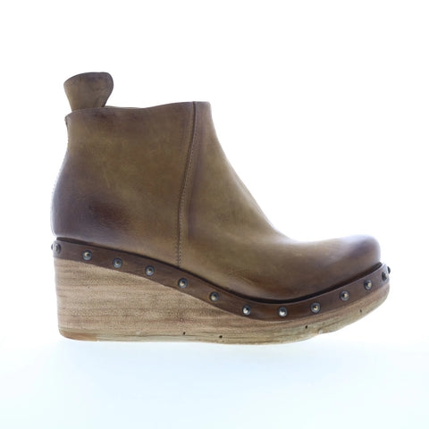 A.S. 98 Savina B13208-101 Womens Brown Leather Ankle & Booties Boots