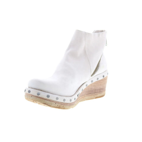 A.S. 98 Savina 523206-701-6916 Womens White Leather Casual Dress Boots