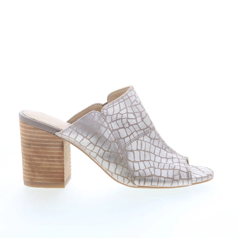 Hush Puppies Sayer Malia Mules HW06038-980 Womens Silver Pumps Heels Shoes