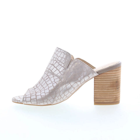 Hush Puppies Sayer Malia Mules HW06038-980 Womens Silver Pumps Heels Shoes