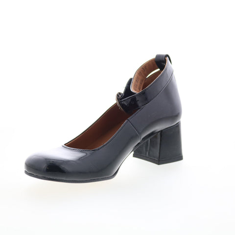 Fly London Sazi SAZI082FLY-000 Womens Black Leather Strap Pumps Heels Shoes