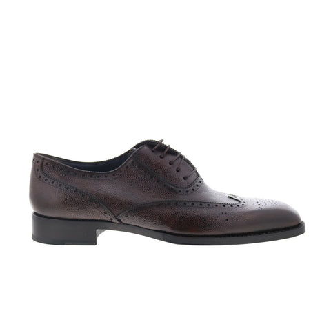 Di Bianco SBP105 Mens Brown Oxfords & Lace Ups Wingtip & Brogue Shoes