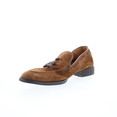 Di Bianco SC565 Mens Brown Suede Slip On Loafers & Slip Ons Casual Shoes