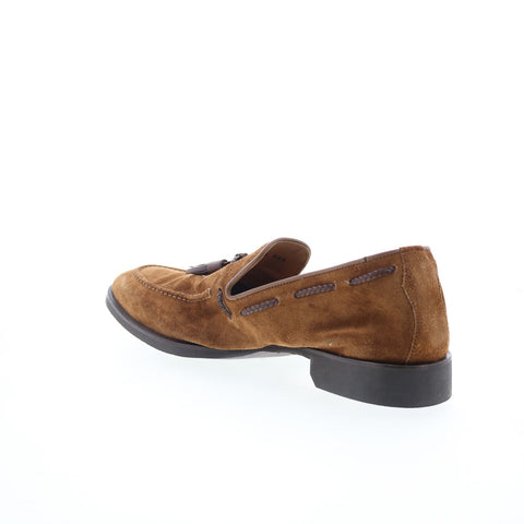 Di Bianco SC565 Mens Brown Suede Slip On Loafers & Slip Ons Casual Shoes