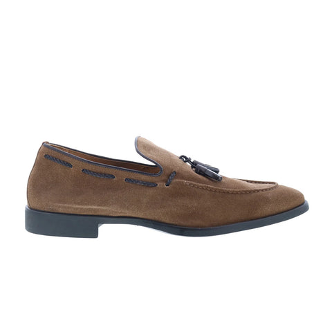 Di Bianco SC565 Mens Brown Suede Slip On Loafers & Slip Ons Casual Shoes