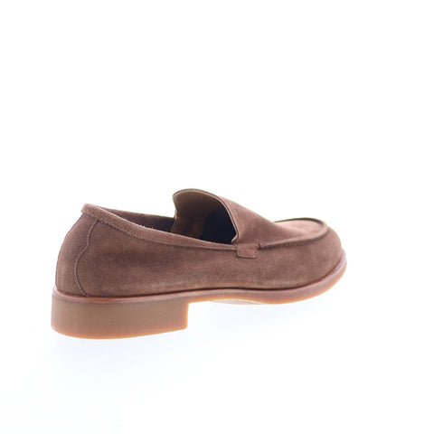 Di Bianco Velour Calf SC602 Mens Brown Loafers & Slip ons Casual Shoes