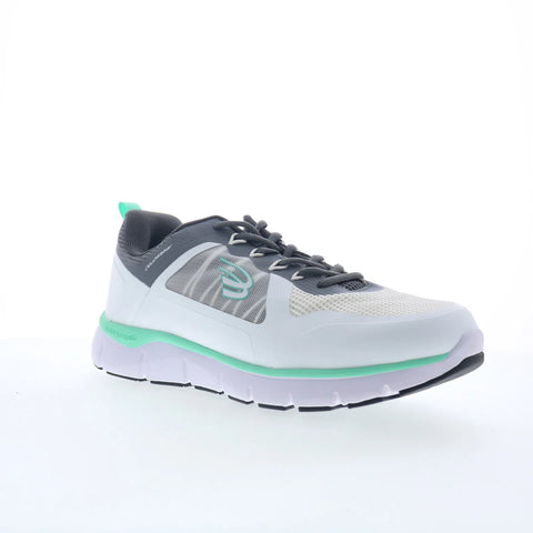 Spira Cloud Walker Wide Womens White Wide Lifestyle Sneakers Shoes