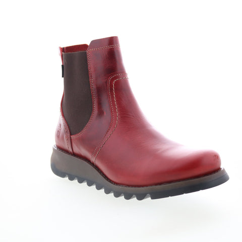 Fly London Scon SCON058FLY-004 Womens Red Leather Chelsea Boots