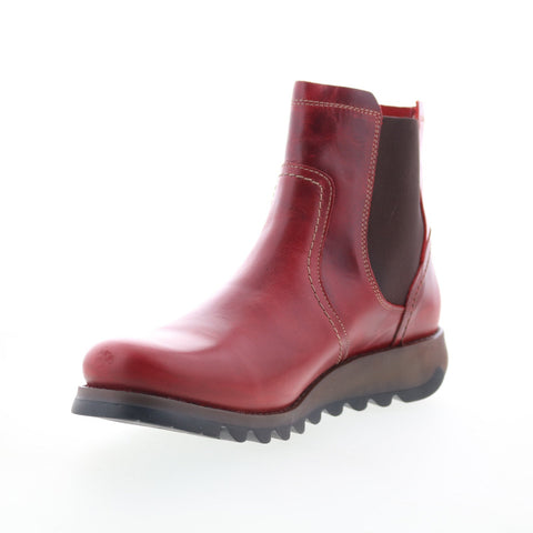 Fly London Scon SCON058FLY-004 Womens Red Leather Chelsea Boots