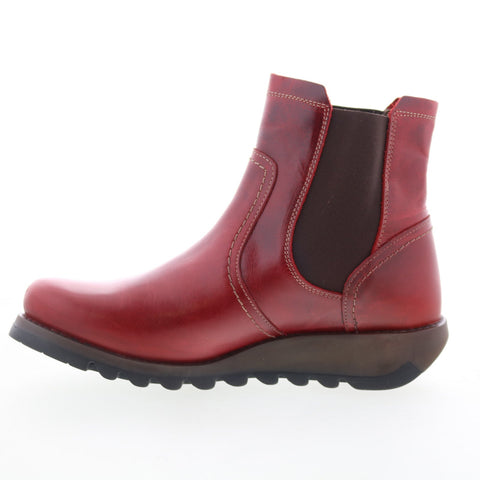 Fly London Scon SCON058FLY-004 Womens Red Leather Chelsea Boots