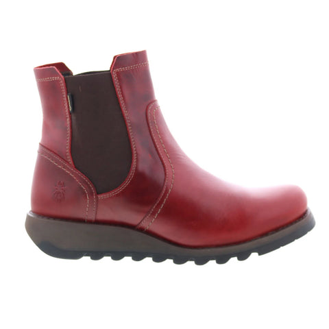 Fly London Scon SCON058FLY-004 Womens Red Leather Chelsea Boots