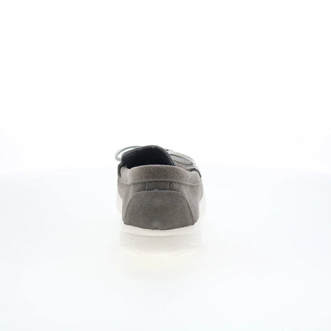 Minnetonka Scout 61027 Womens Gray Suede Slip On Loafer Flats Shoes
