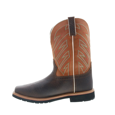 Justin Boots Electrician 11" Steel Toe Mens Brown Wide Work & Safety Boots