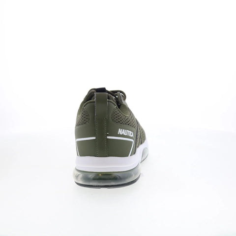 Nautica Seaboard CM0784 Mens Green Canvas Lace Up Lifestyle Sneakers Shoes