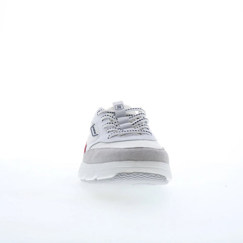 Rockport Seabrook RMSEABROOK Mens White Wide Suede Lifestyle Sneakers Shoes