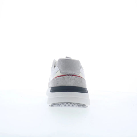 Rockport Seabrook RMSEABROOK Mens White Wide Suede Lifestyle Sneakers Shoes