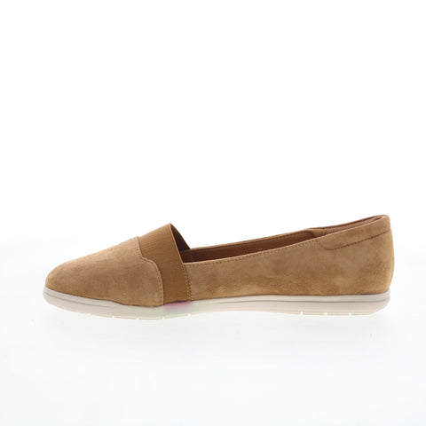 Easy Spirit Bounce SEBOUNCE Womens Brown Suede Slip On Loafer Flats Shoes