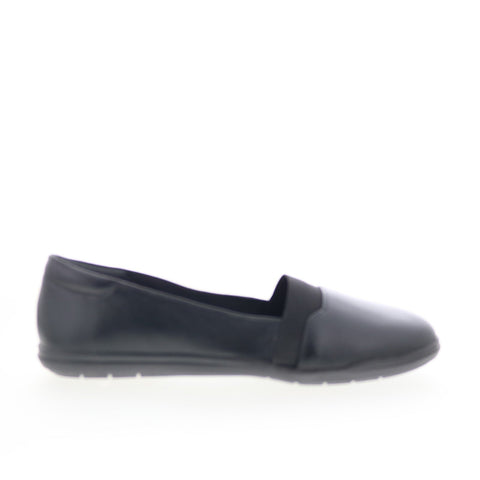 Easy Spirit Brylee SEBRYLEE Womens Black Leather Loafer Flats Shoes