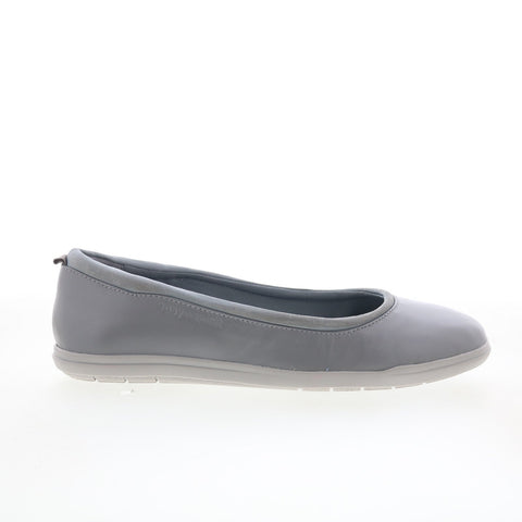 Easy Spirit Brylee SEBRYLEE Womens Gray Wide Leather Ballet Flats Shoes
