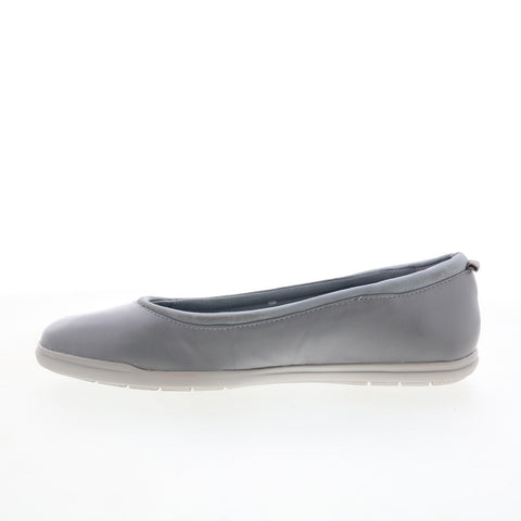 Easy Spirit Brylee SEBRYLEE Womens Gray Wide Leather Ballet Flats Shoes