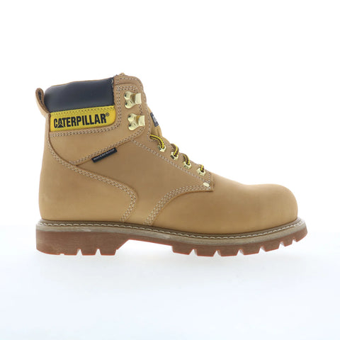 Caterpillar Second Shift Waterproof ST Mens Brown Wide Work & Safety Boots