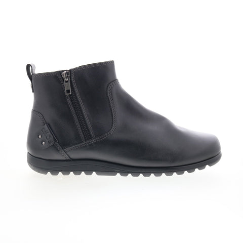 Taos Select SEL-14157 Womens Black Wide Leather Zipper Casual Dress Boots