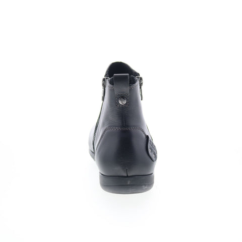 Taos Select SEL-14157 Womens Black Wide Leather Zipper Casual Dress Boots