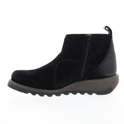 Fly London Sely SELY918FLY-004 Womens Black Suede Ankle & Booties Boots