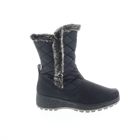 Easy Spirit Margo SEMARGO Womens Black Canvas Casual Dress Boots