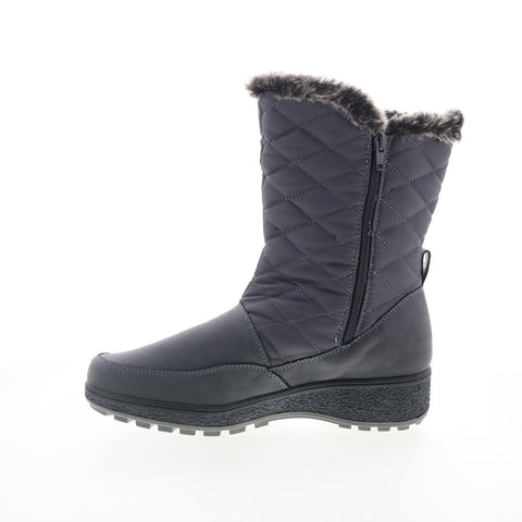 Easy Spirit Semargo SESEMARGO Womens Gray Canvas Casual Dress Boots