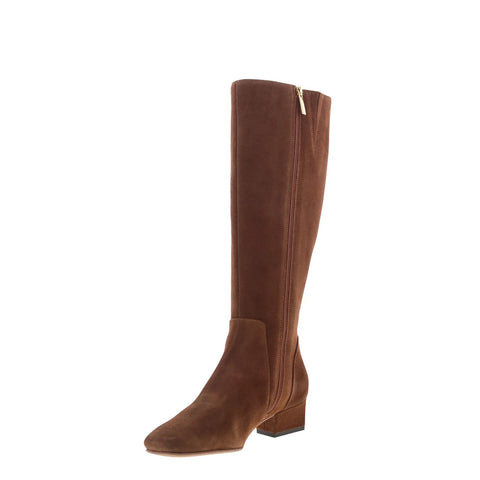 Aquatalia Serafina TW5SERB1 Womens Brown Suede Zipper Knee High Boots