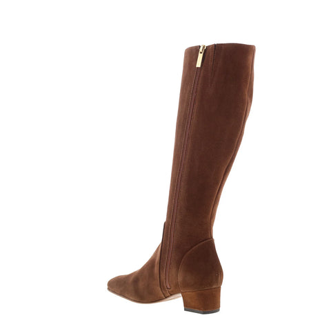 Aquatalia Serafina TW5SERB1 Womens Brown Suede Zipper Knee High Boots