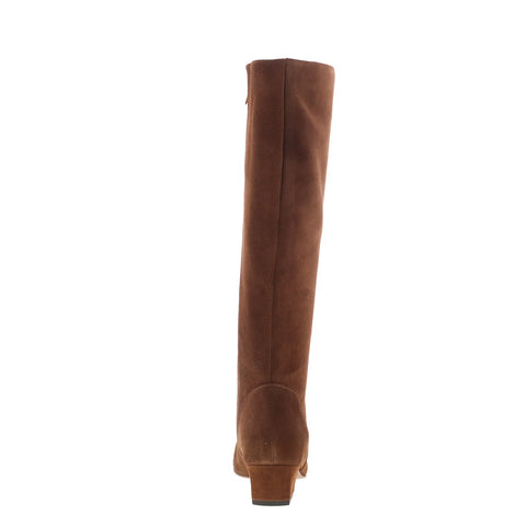 Aquatalia Serafina TW5SERB1 Womens Brown Suede Zipper Knee High Boots