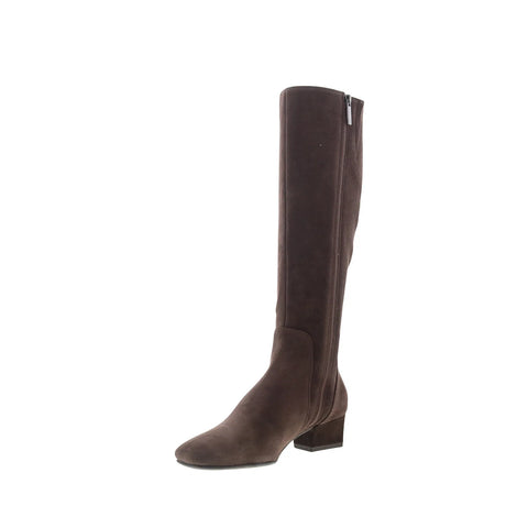 Aquatalia Serafina TW5SERC16 Womens Brown Suede Zipper Knee High Boots