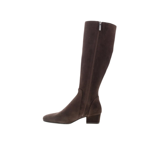 Aquatalia Serafina TW5SERC16 Womens Brown Suede Zipper Knee High Boots