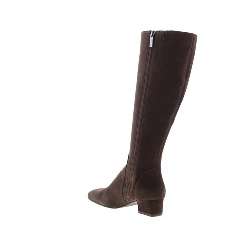 Aquatalia Serafina TW5SERC16 Womens Brown Suede Zipper Knee High Boots