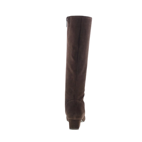 Aquatalia Serafina TW5SERC16 Womens Brown Suede Zipper Knee High Boots